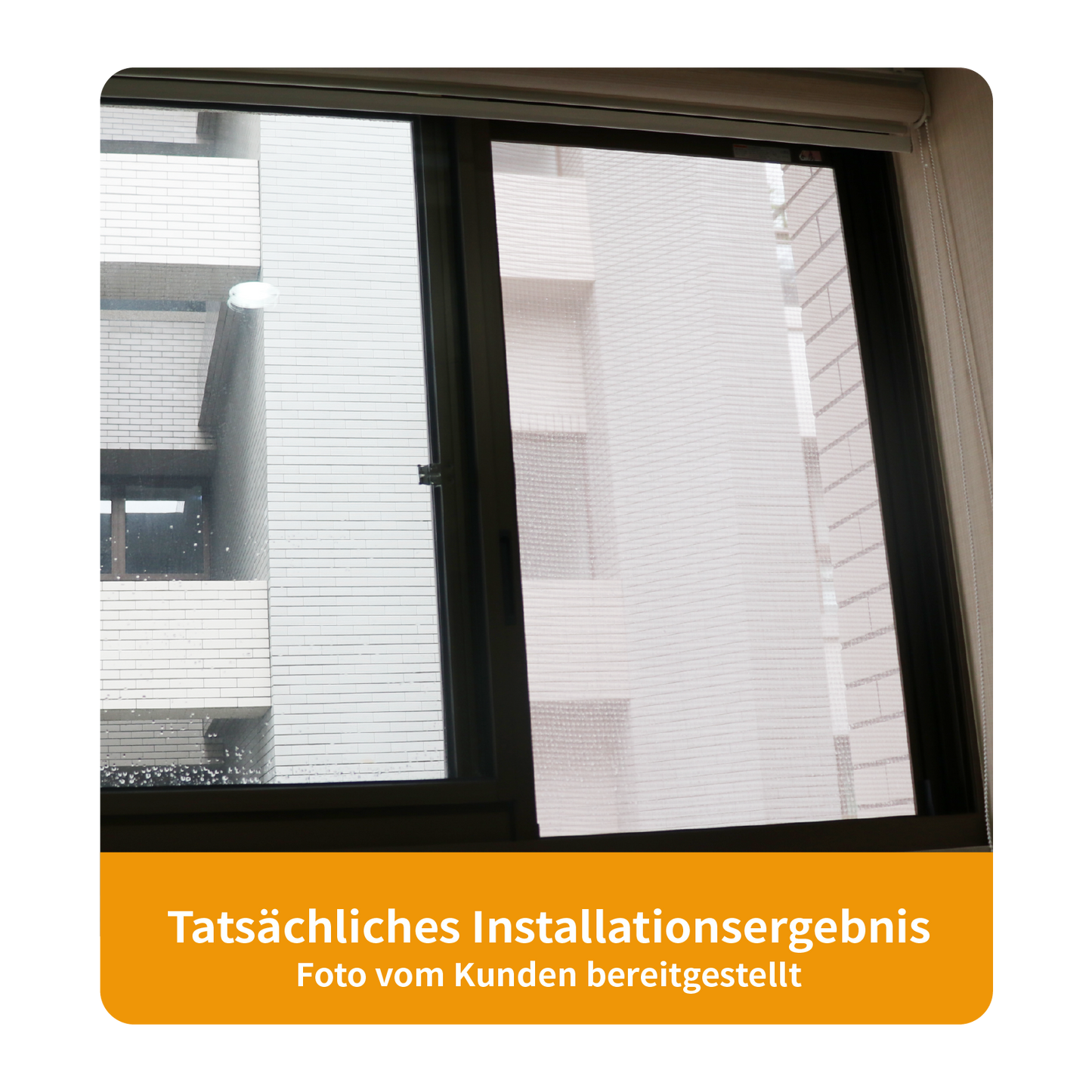 Originallife Fenster Bildschirm NetzGrau (55M),100*250cm -Waschbar, An mehrere Fenster und T¨¹ren montierte