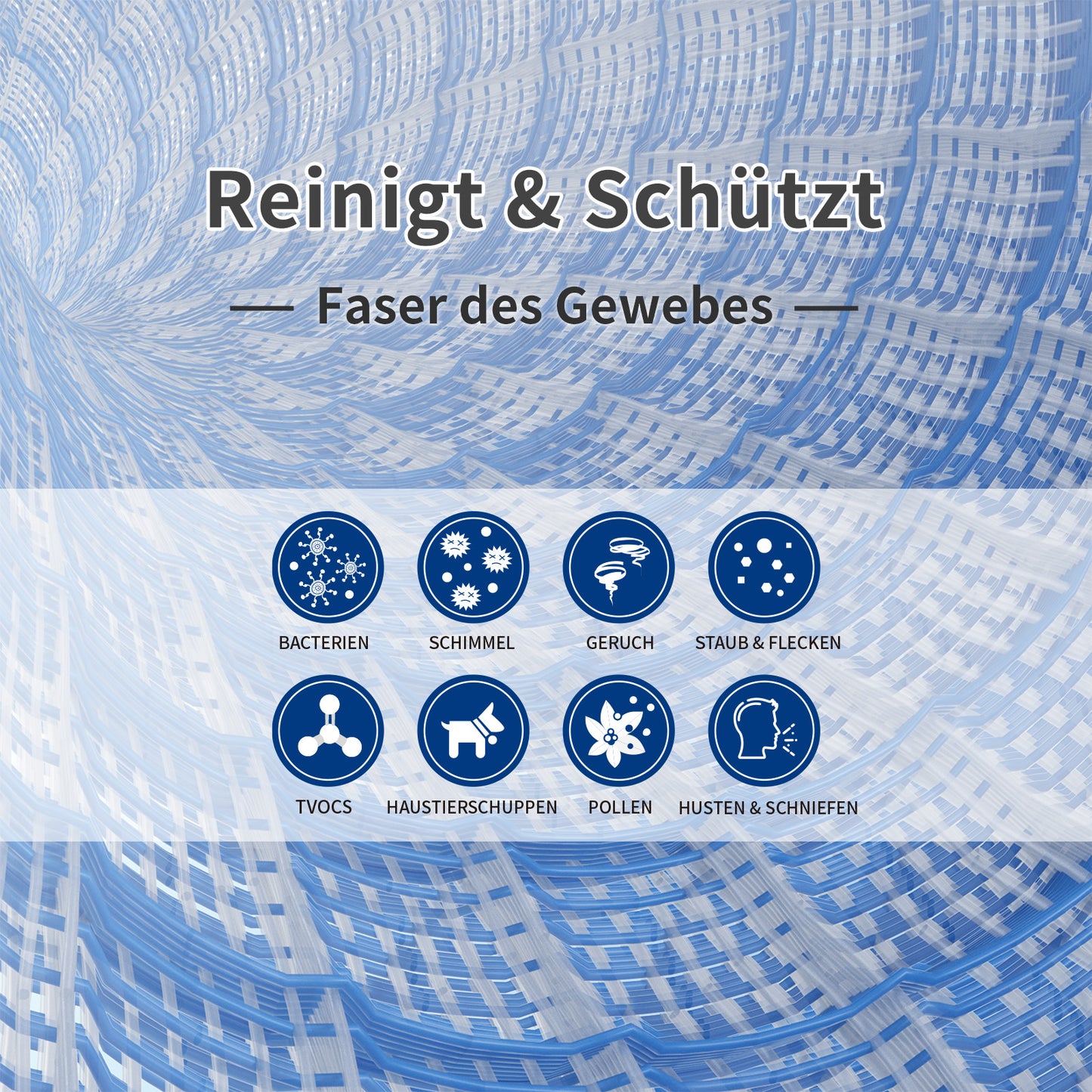 Originallife Waschbarer, wiederverwendbarer HVAC | AC | Klimaanlagen | Ofenluftfilter-Ersatz MERV 8, 2er-Pack