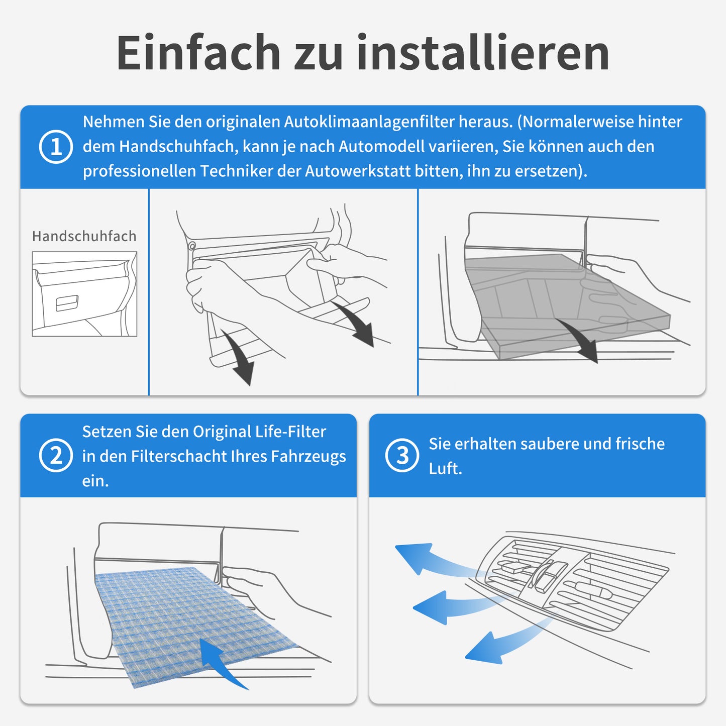 Original Life Waschbar Wiederverwendbar Innenraumfilter für BUICK LaCrosse, CADILLAC SRX II, CHEVROLET EUROPE / DAEWOO (GM), OPEL, SAAB 9-5 II, VAUXHALL