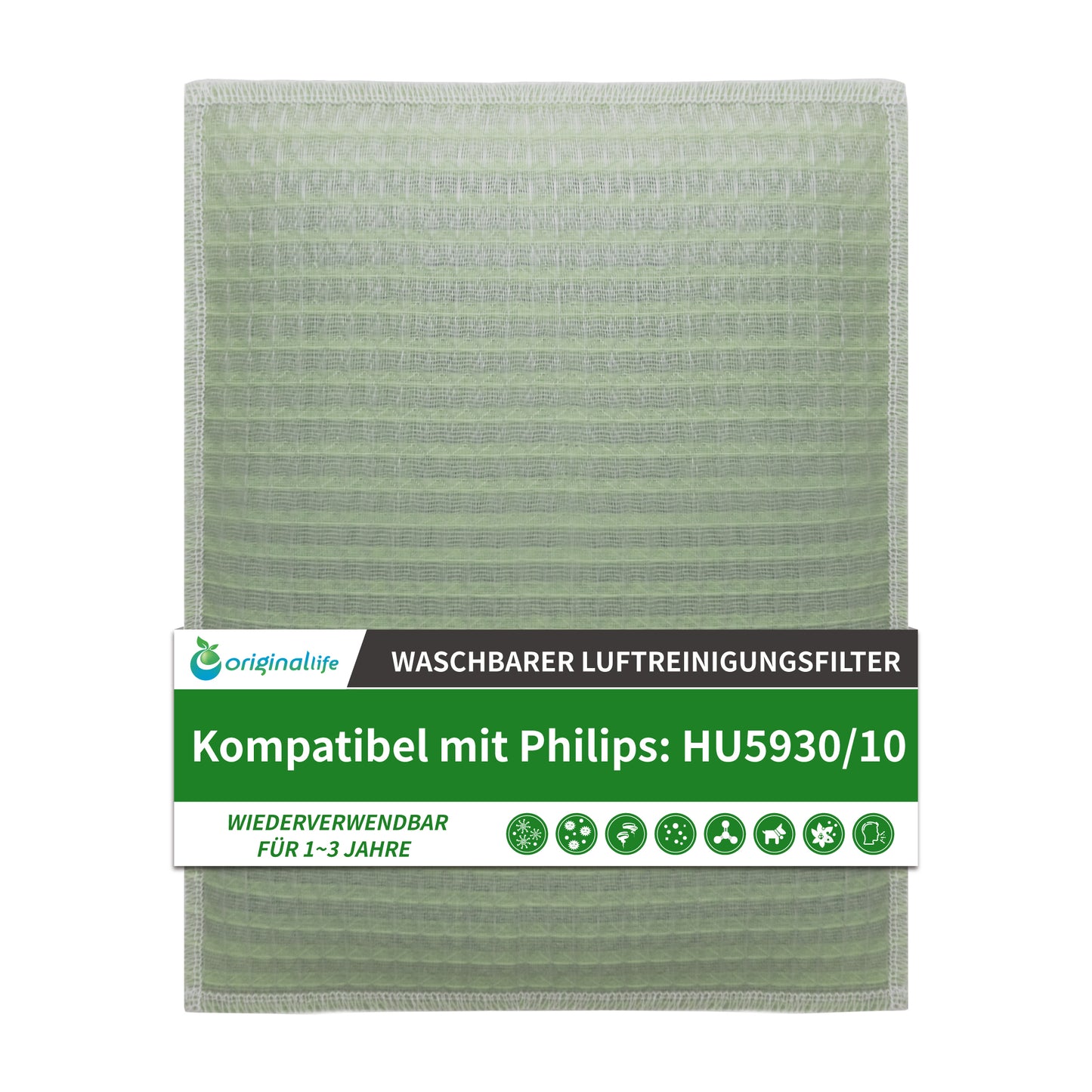 Original Life Washable Reusable replacement filter for Philips air purifier: HU5930/10